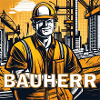 Bauherr auf Baustelle