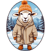 Sheep cuddly sweet