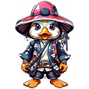 Quack-tastic Samurai Adventures: Schattige Samurai Duck