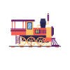 This girl loves trains
