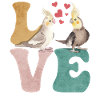 cockatiel parrot LOVE