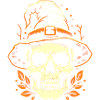 Skull in a hat