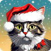 Cute Christmas Cat