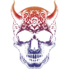 Skull with horns