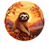 Sloth in autumn