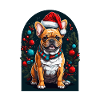 Funny french bulldog with