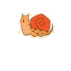 Cat Snail Snail Shell Animal