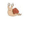Snail with big eyes animal