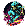 Skateboard skeleton neo