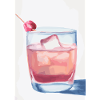 Cocktail mit Kirsche