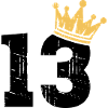 13 Crown 13 års fødselsdag 13 år