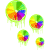 bunte Frucht,Limette,bunt,graffiti,LGBT