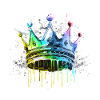 Krone Symbol Bunt König