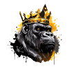 Gorilla Animal Head Crown