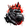 Gorilla Crown King Animal