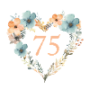 75!, Heart Floral Wreath