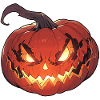 Eerie Glowing Jack-o'-Lantern.