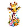 Mignon bébé girafe