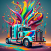 Bunter LKW
