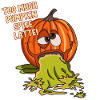 Pumpkin Halloween puke