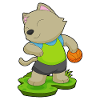 Cat Basketball Player Basketball