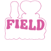 Field Hockey Heart I Love Field