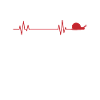 Heartbeat Line with Snail Animal