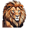 Majestic lion a wonderful creature
