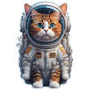 Katze Astronaut