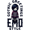 Gothic Greetings in Emo Style Emocore Aesthetic