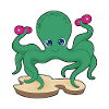 Octopus Bodybuilder Dumbbells Bodybuilding