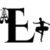 Letter e ballerina