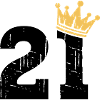 21 Crown 21st Birthday 21 years old