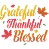 Grateful Thankful Day Famille Thanksgiving