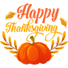 Happy Thanksgiving Pumpkin Fall Family