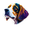Beagle Abstract Art