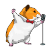 Hamster Singer Microphone Musique