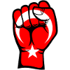 Turkey Flag Fist Hand Symbol