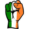Ireland Flag Fist Hand Symbol
