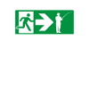 Emergency Exit Fishing Angler