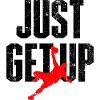 Red Leaping Athlete Silhouette