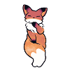 Cute kawaii fox