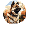Dog American Akita