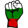 Bulgaria Flag Fist Hand Symbol