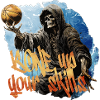 Skeleton Playing Basketball Halloween Costume