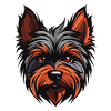 Yorkshire Terrier Dog Head