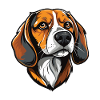 Beagle Dog Head