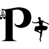 Letter p ballerina