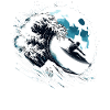 Astronaut Surfer Moon Surfer