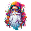 Psychedelischer Weihnachtsmann